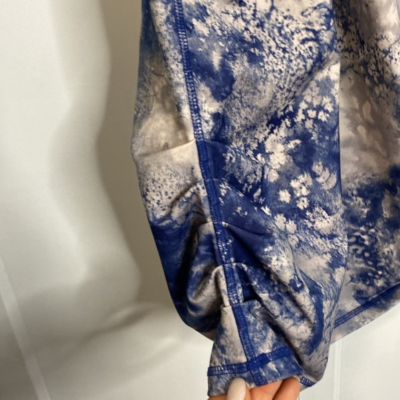 Karma. Blue Tie-Dye Women's Tank Top - medium - racer back PTP 17inches - Picture 3 of 4